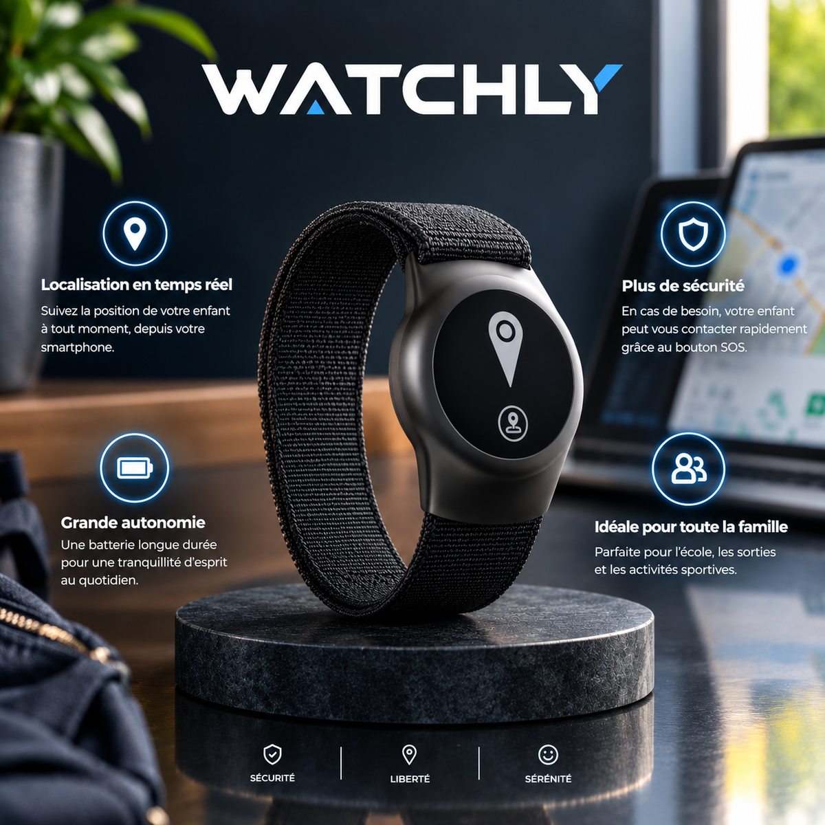 Watchly-Montres GPS pour enfant