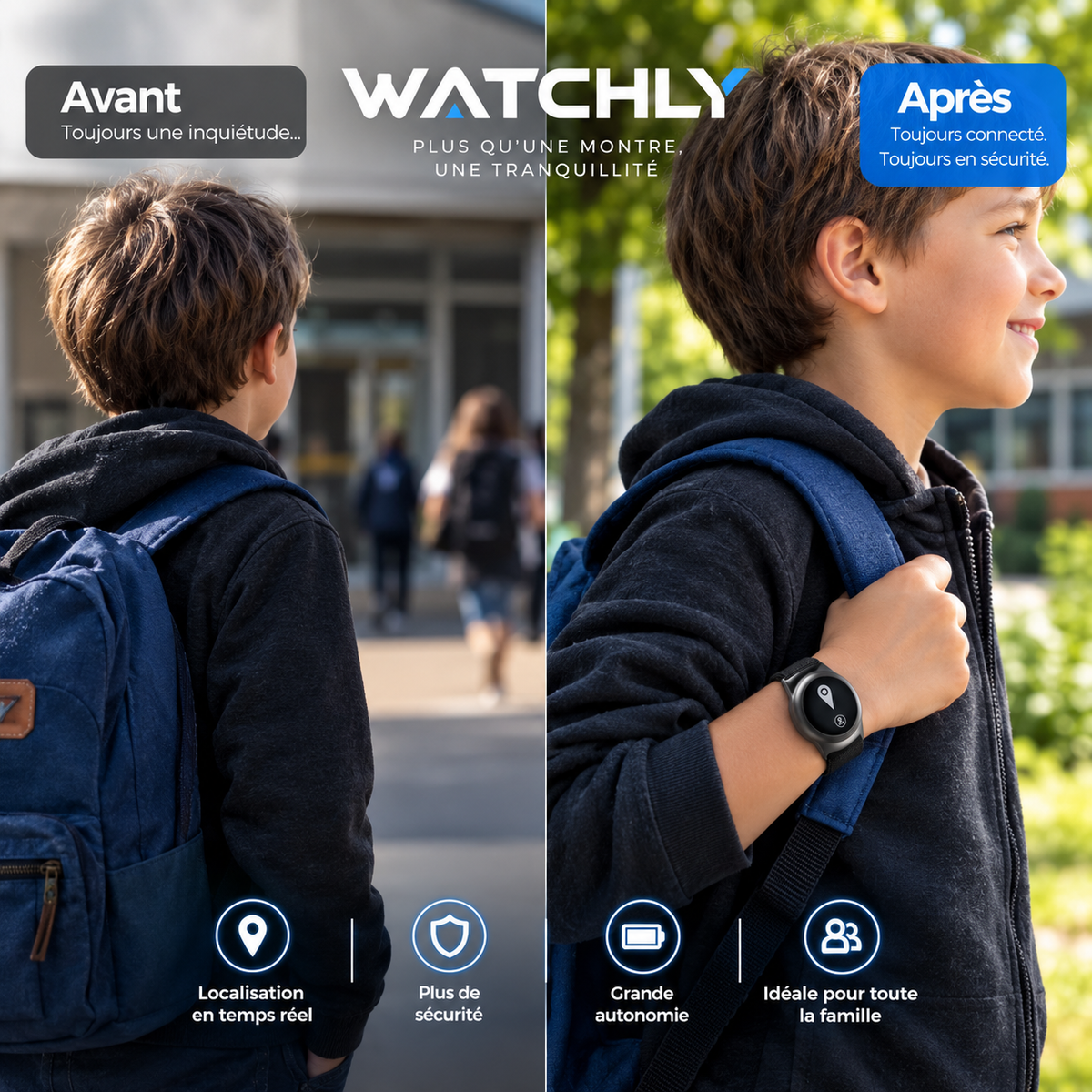 Watchly-Montres GPS pour enfant